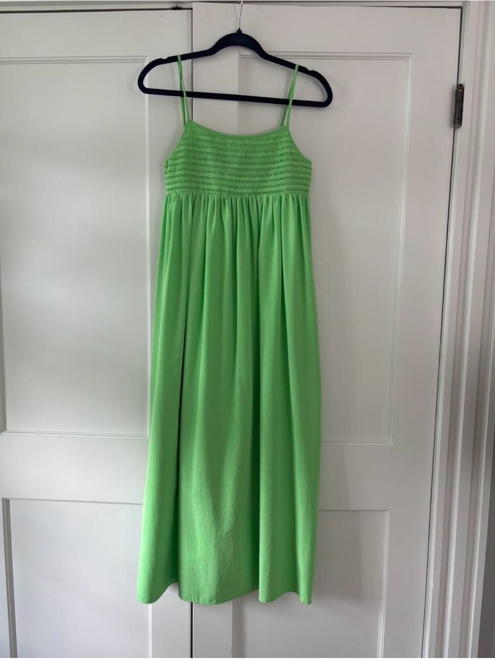 Zara green maxi dress with pockets